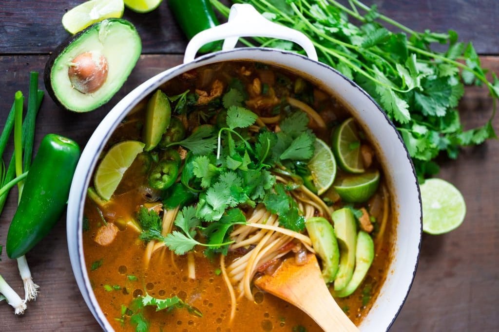 Mexican noodle soup